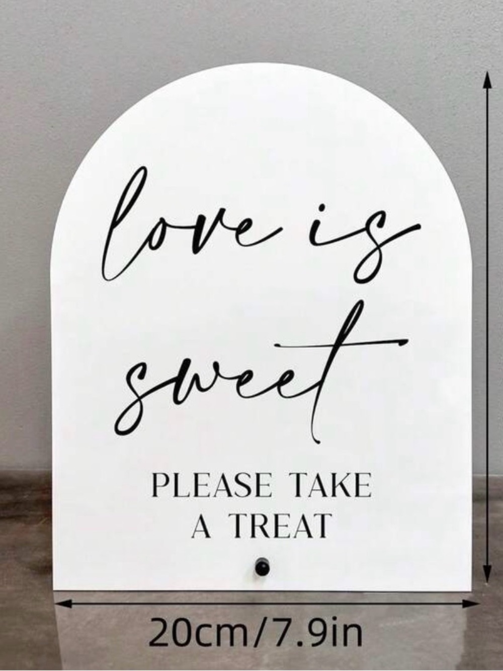 Love Is Sweet White Treat Sign